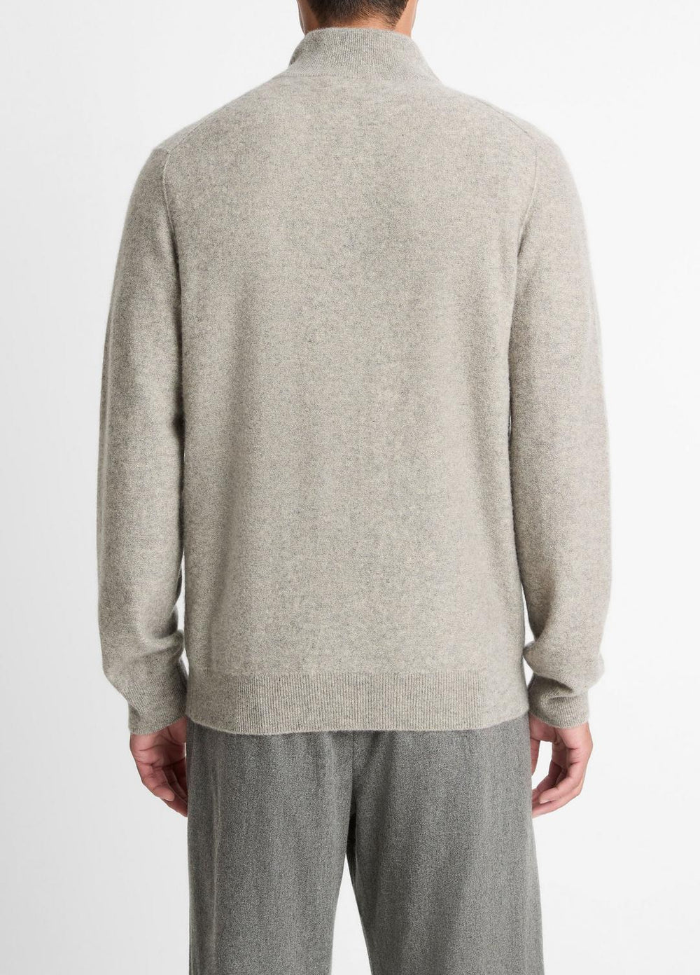 Plush Cashmere Quarter-Zip Sweater in Quarter Zip - HEATHER MOUSE