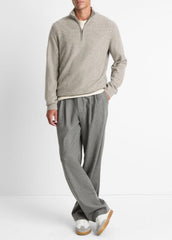 Plush Cashmere Quarter-Zip Sweater in Quarter Zip - HEATHER MOUSE