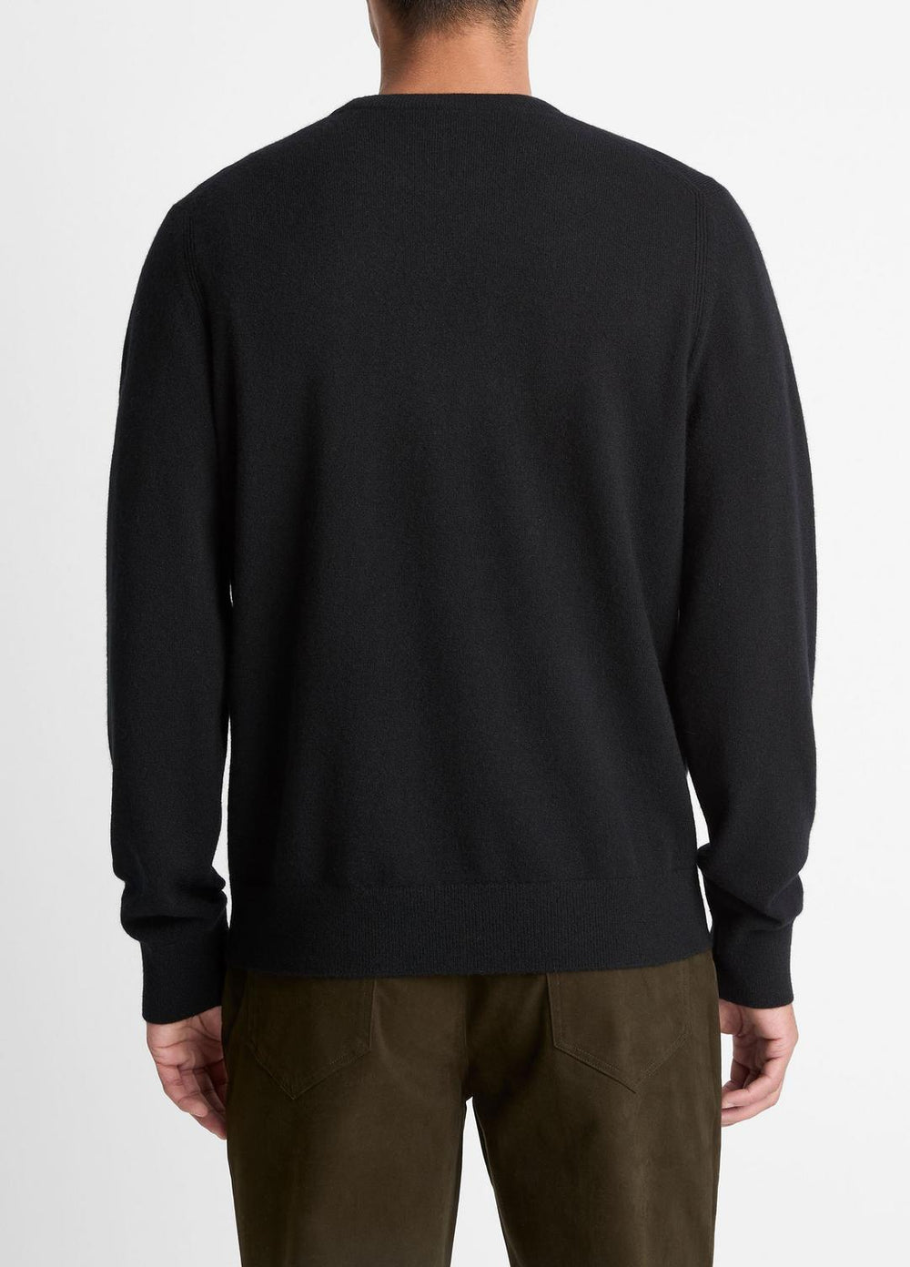 Cashmere Crew Neck Sweater in Crew Neck - BLACK