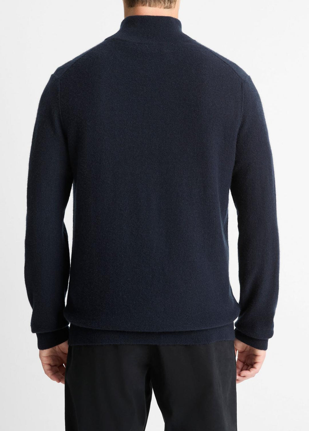 Plush Cashmere Quarter-Zip Sweater in Quarter Zip - COASTAL BLUE
