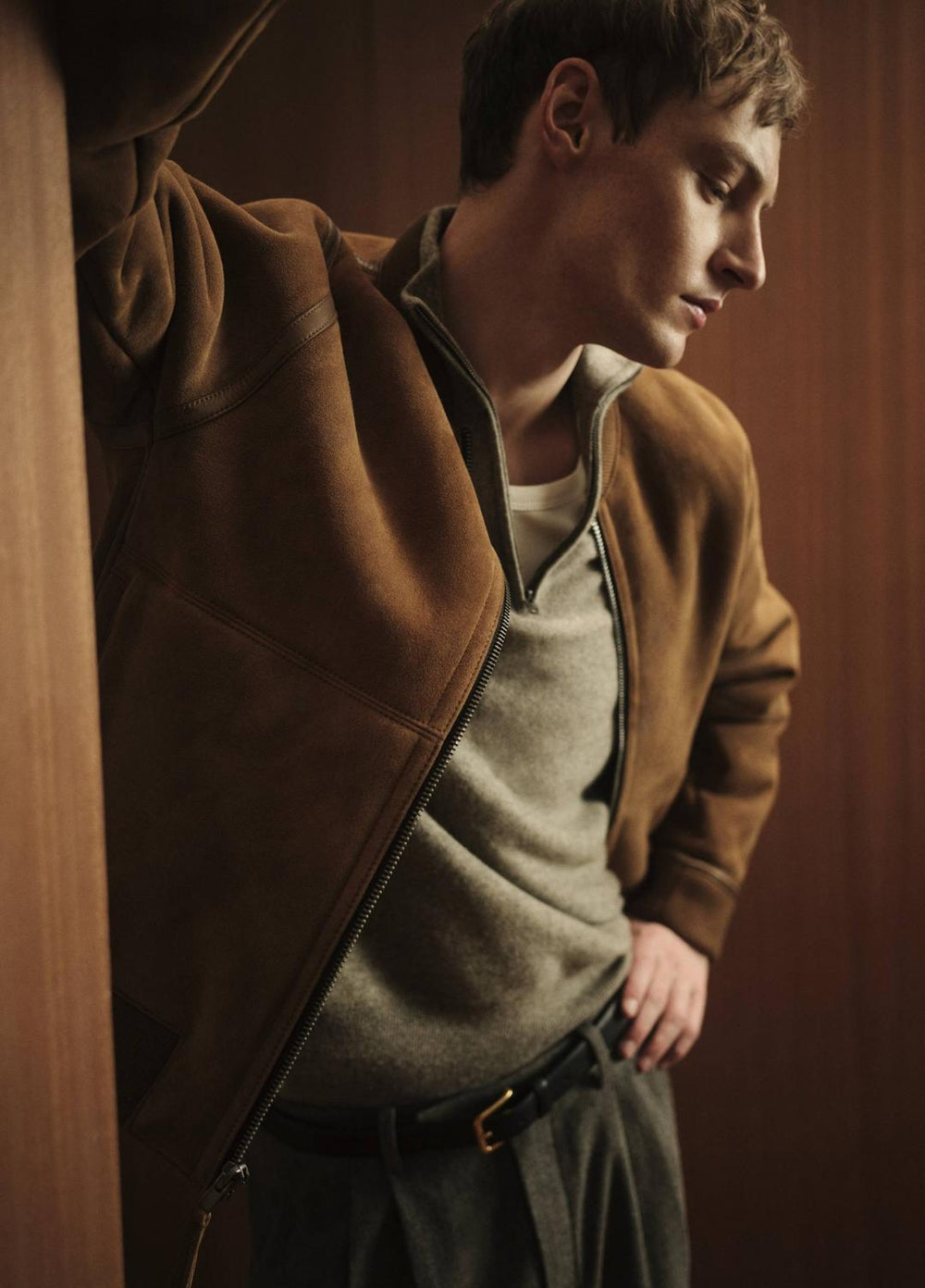 Cashmere Quarter-Zip Sweater in Quarter Zip - MEDIUM HEATHER GREY