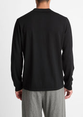Wool Polo Sweater in Sweaters - BLACK