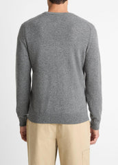 Cashmere Crew Neck Sweater in Crew Neck - MEDIUM HEATHER GREY