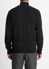 Cashmere Quarter-Zip Sweater in Quarter Zip - BLACK