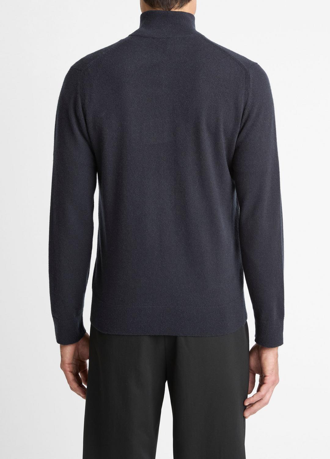 Cashmere Quarter-Zip Sweater in Quarter Zip - COASTAL BLUE