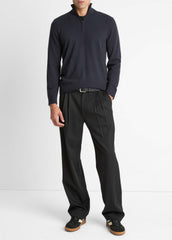 Cashmere Quarter-Zip Sweater in Quarter Zip - COASTAL BLUE