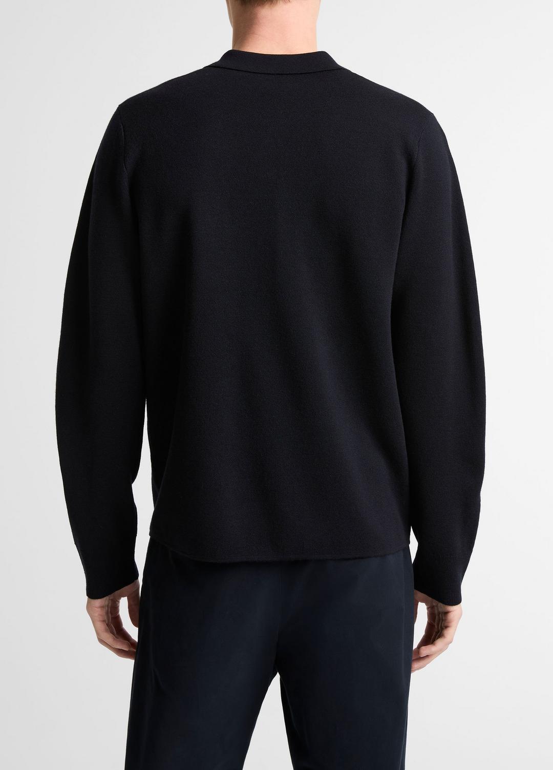 Italian Merino Wool Milano Polo Sweater in Sweaters - COASTAL BLUE