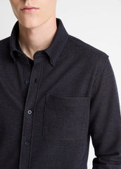 Tattersall Plaid Button-Down Shirt in Long Sleeve - COASTAL BLUE/DARK JASPER
