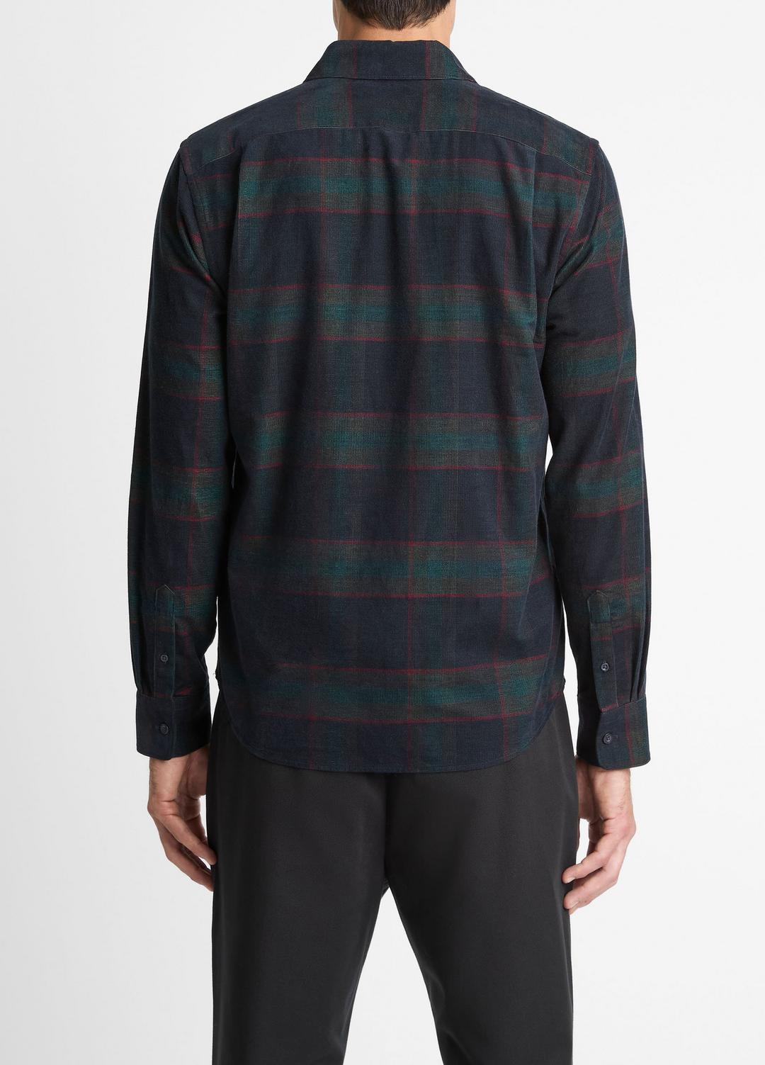 Holme Plaid Cotton Button-Front Shirt in Long Sleeve - COASTAL COMBO