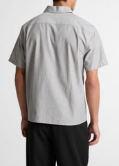Cotton Short-Sleeve Button-Front Shirt  in Short Sleeve - JET