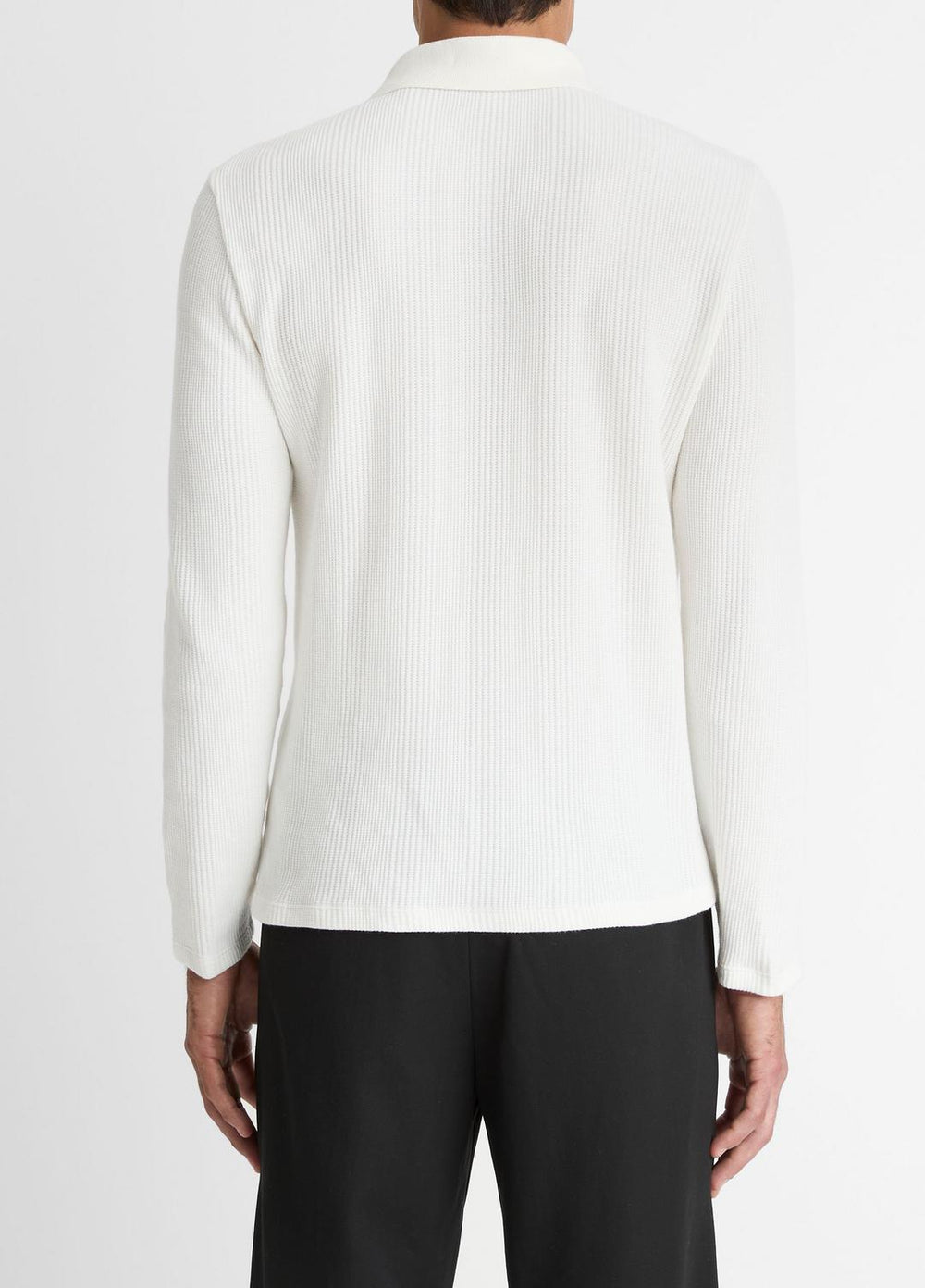 Variegated Cotton Polo Shirt in Henleys & Polos - OFF WHITE