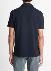 Garment Dye Cotton Polo Shirt in Henleys & Polos - WASHED COASTAL