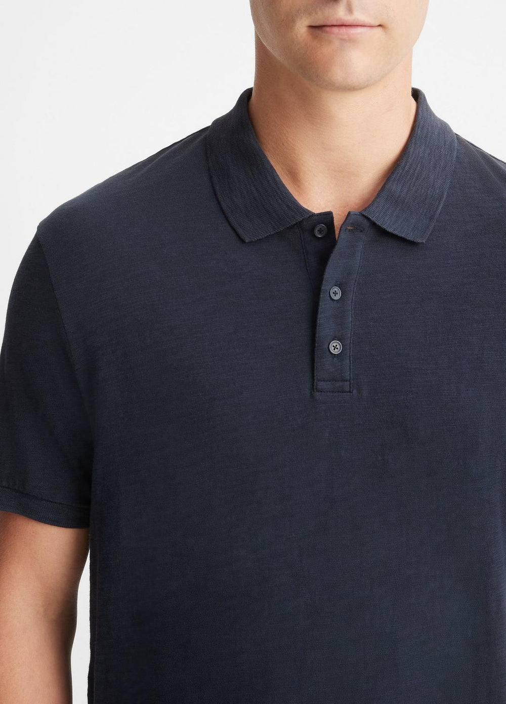 Classic Slub Polo Shirt in Henleys & Polos - COASTAL BLUE