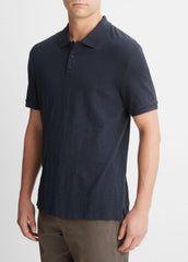 Classic Slub Polo Shirt in Henleys & Polos - COASTAL BLUE