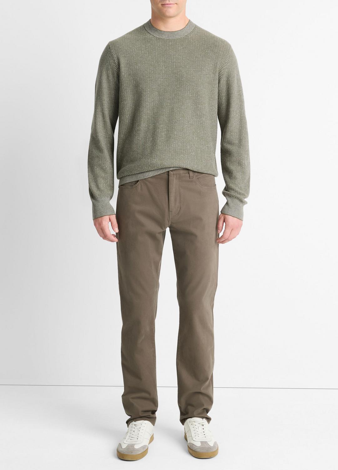 Dylan Slim 5-Pocket Peached Stretch-Cotton Pant in Trousers - FROG