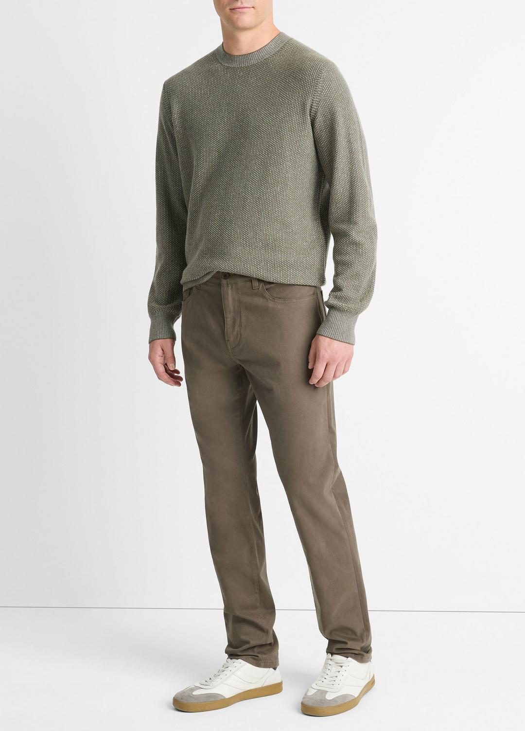 Dylan Slim 5-Pocket Peached Stretch-Cotton Pant in Trousers - FROG