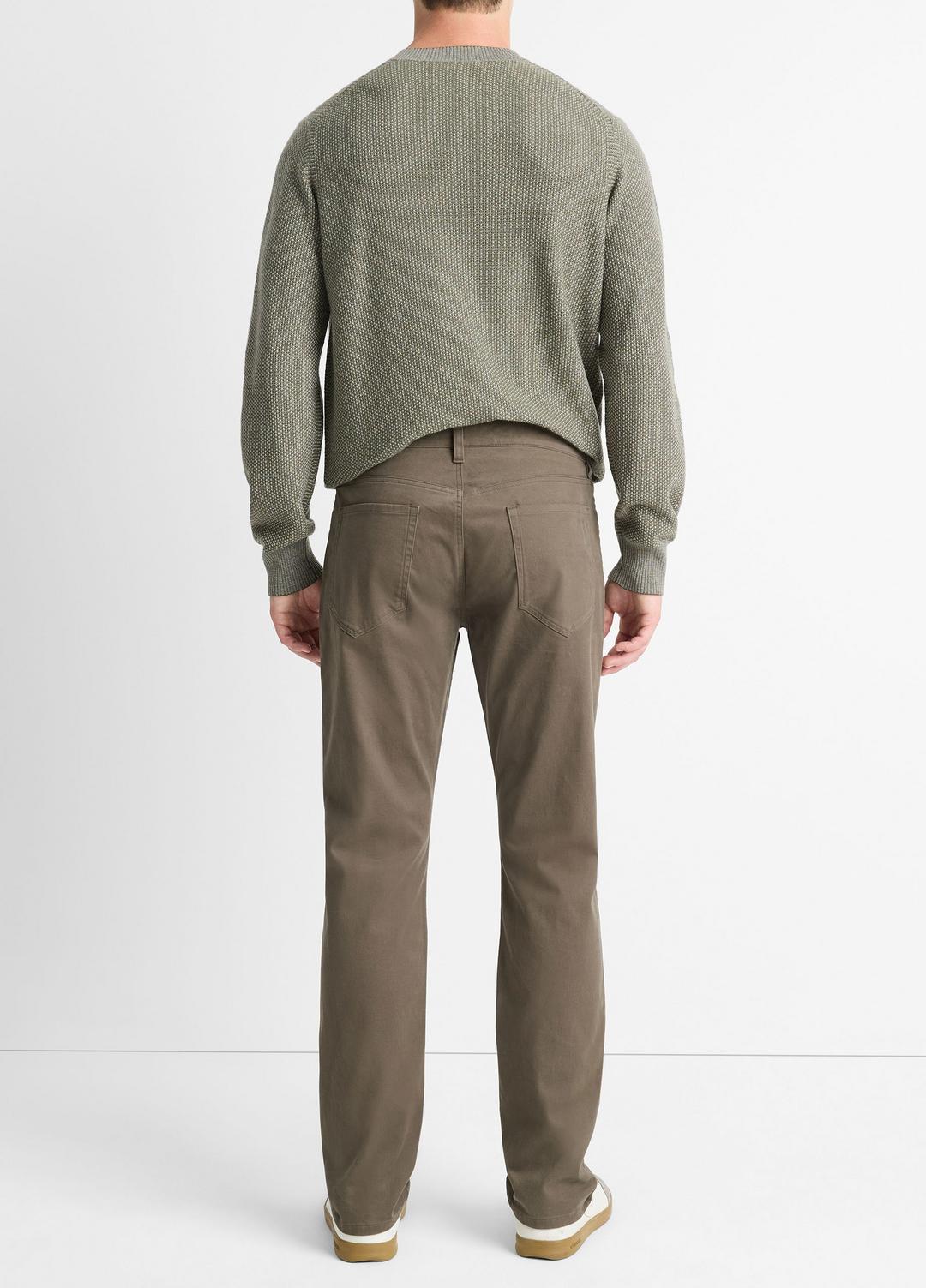 Dylan Slim 5-Pocket Peached Stretch-Cotton Pant in Trousers - FROG
