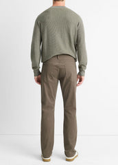 Dylan Slim 5-Pocket Peached Stretch-Cotton Pant in Trousers - FROG