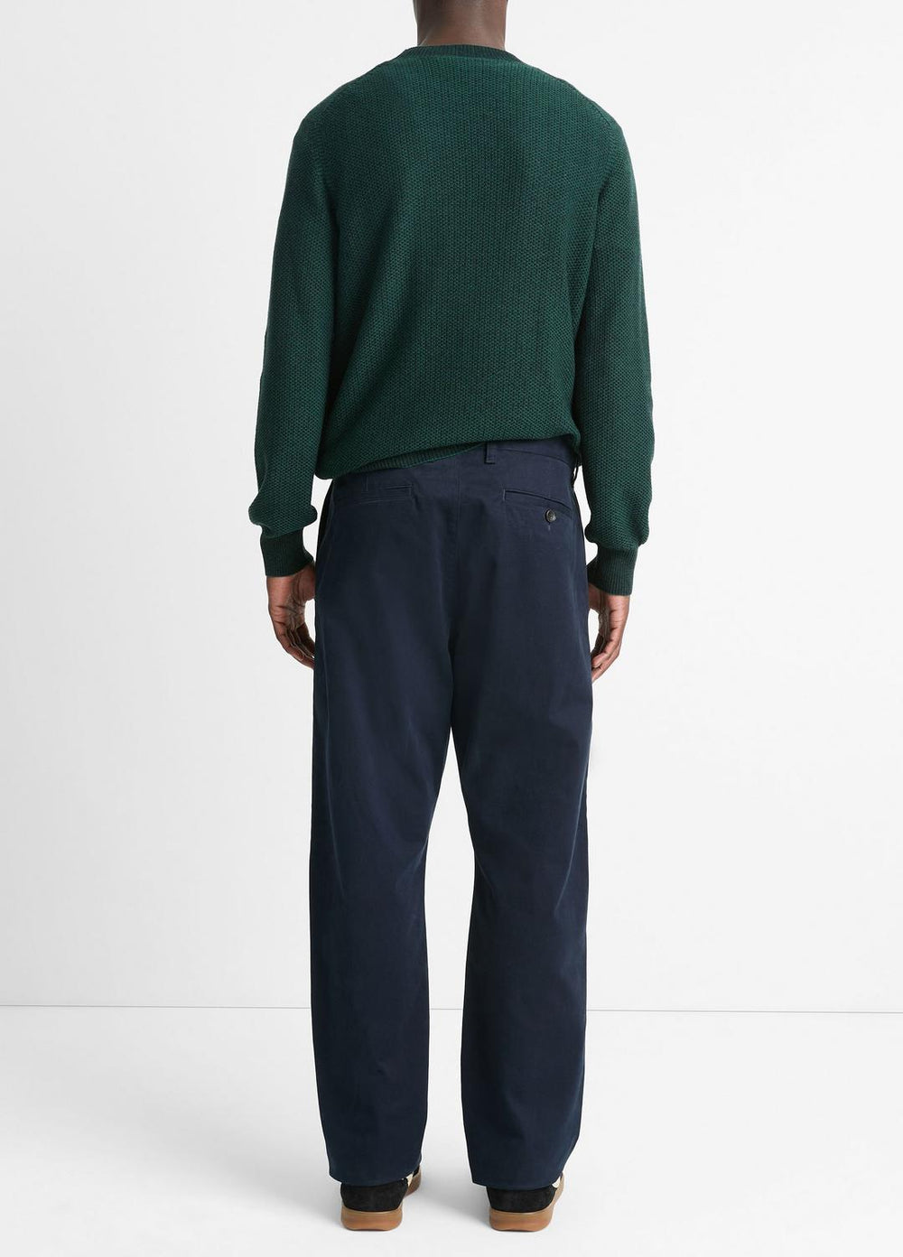 Louie Relaxed Stretch-Cotton Pant in Trousers - COASTAL BLUE