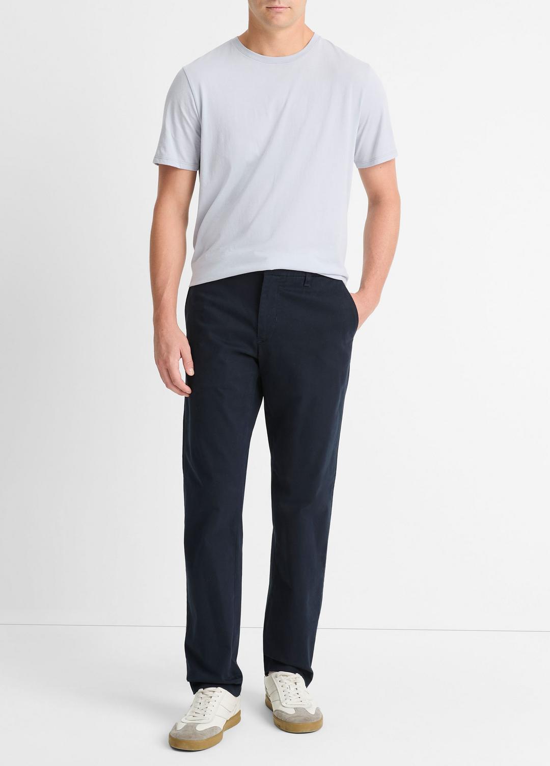 Dylan Slim Cotton Chino Pant in Trousers - COASTAL BLUE