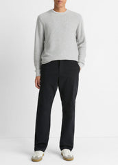 Louie Relaxed Stretch-Cotton Pant in Trousers - BLACK
