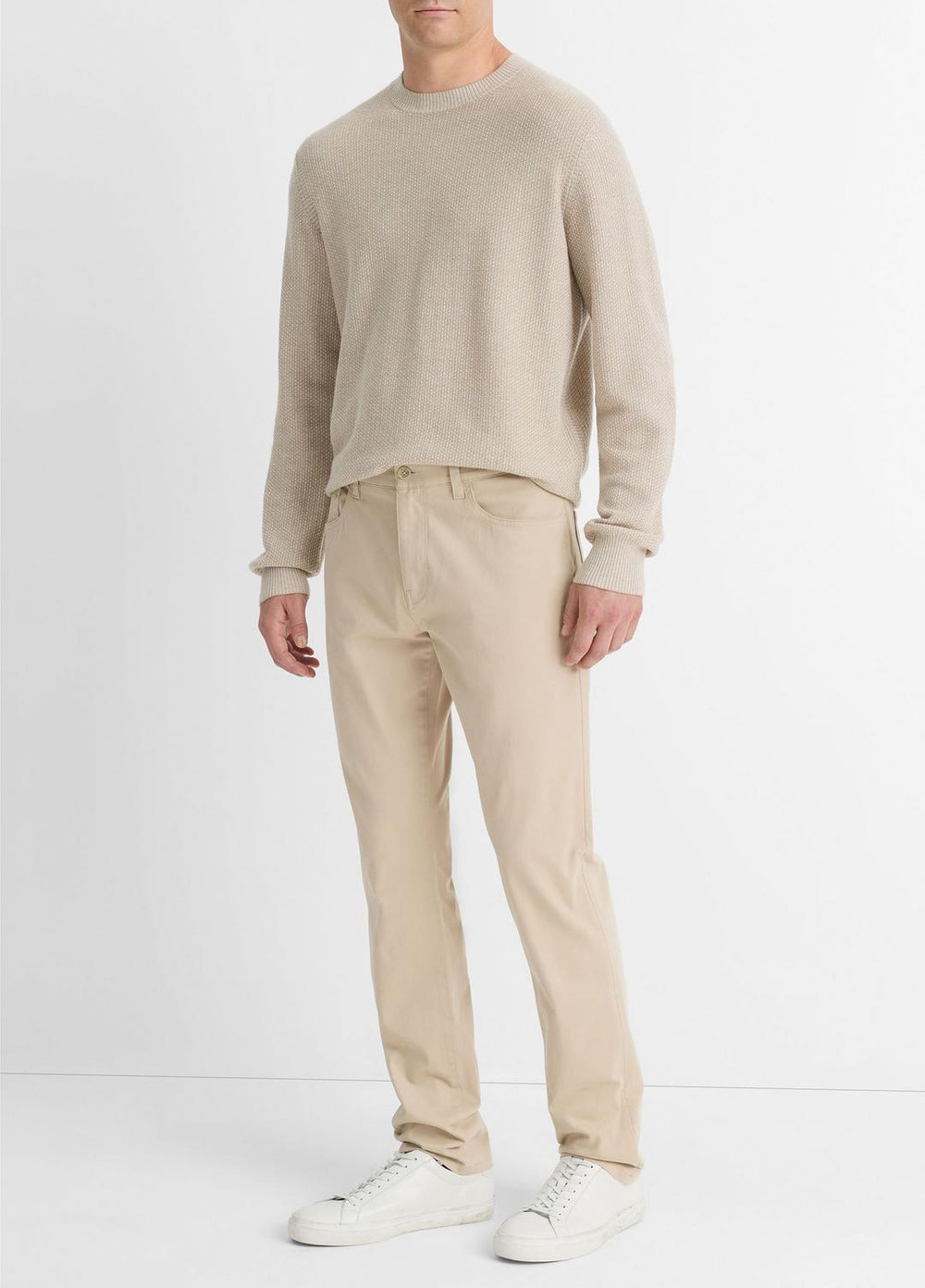 Dylan Slim 5-Pocket Peached Stretch-Cotton Pant in Trousers - CAHUENGA KHAKI