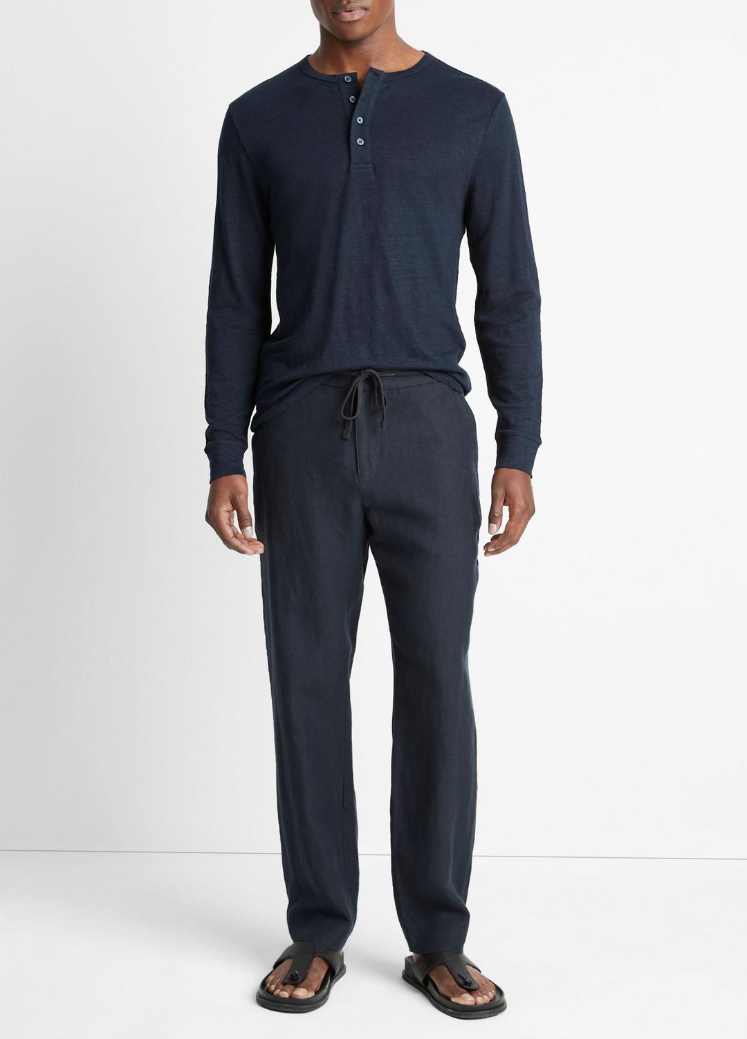Lightweight Hemp Pant in Trousers - COASTAL BLUE