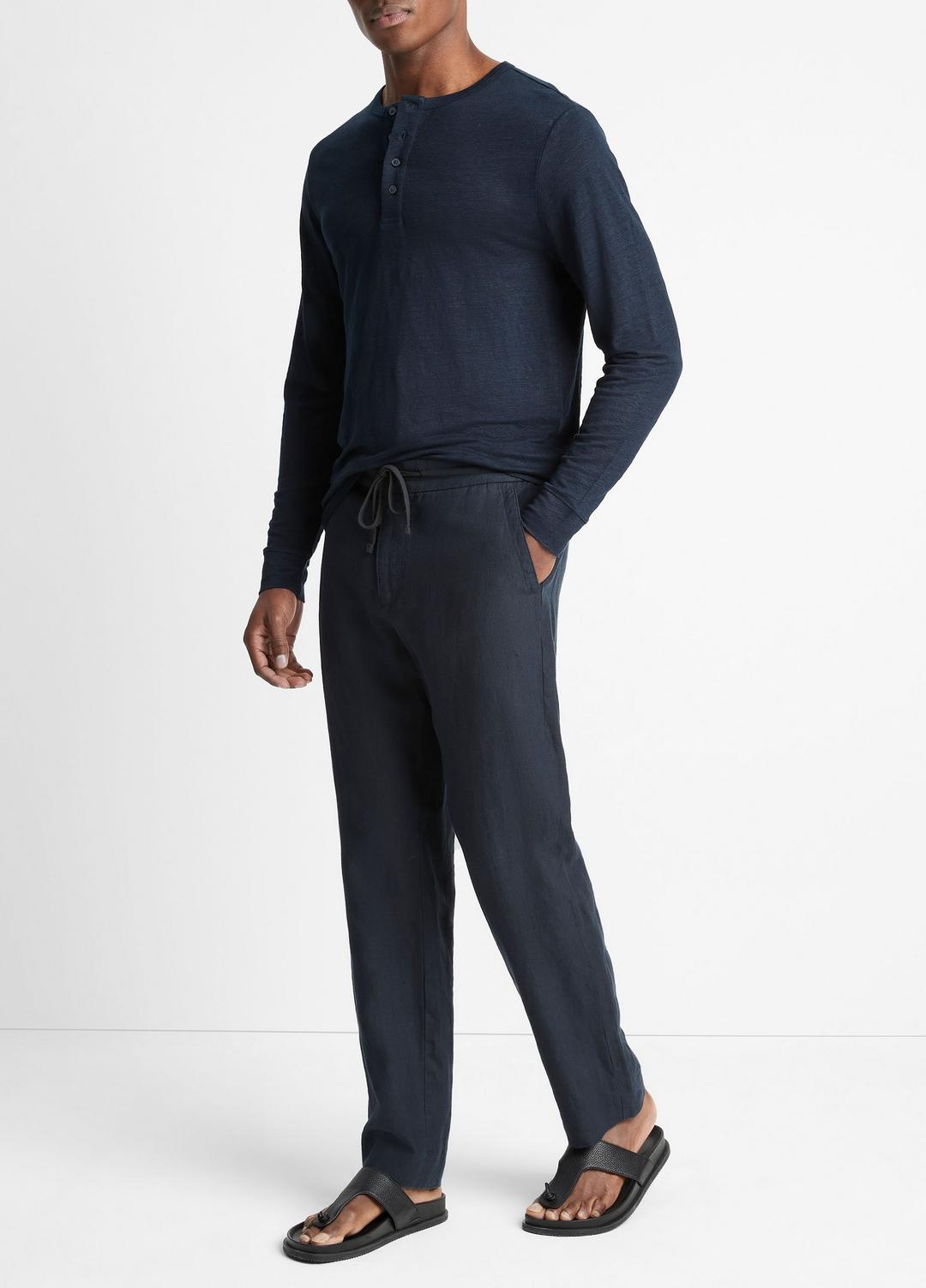 Lightweight Hemp Pant in Trousers - COASTAL BLUE