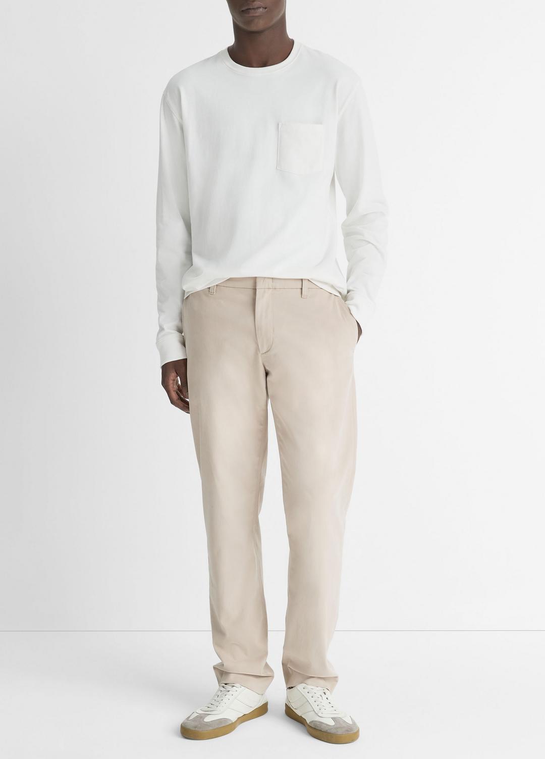 Dylan Slim Cotton Chino Pant in Trousers - CAHUENGA KHAKI