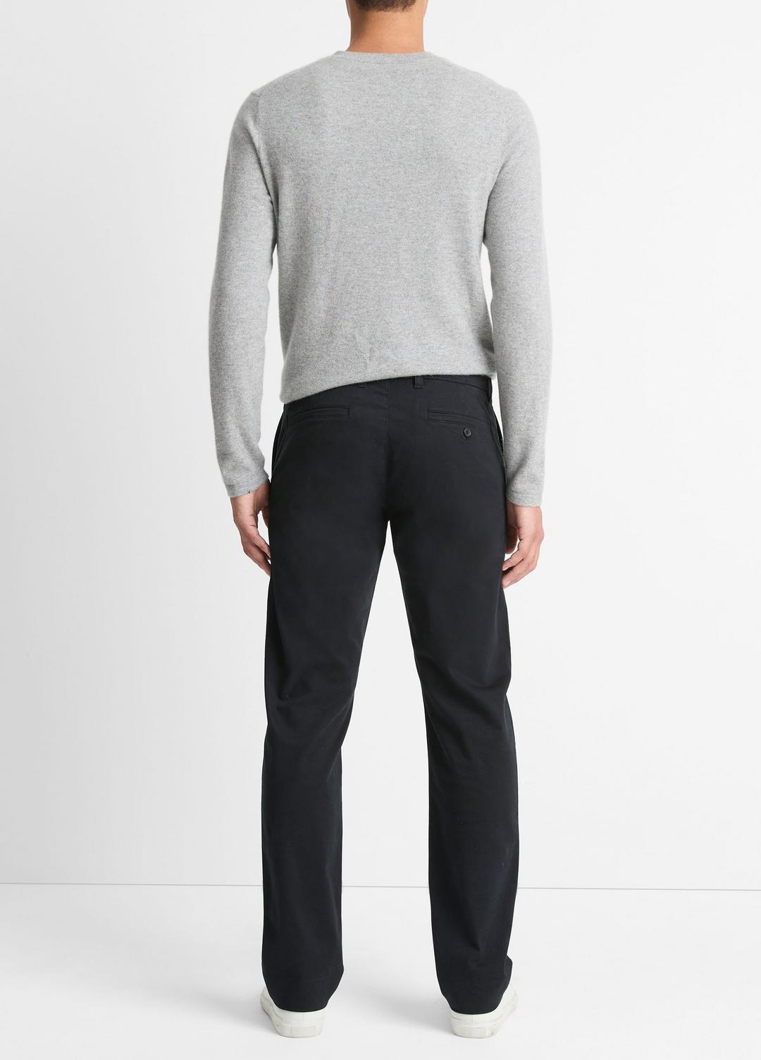Dylan Slim Cotton Chino Pant in Trousers - BLACK