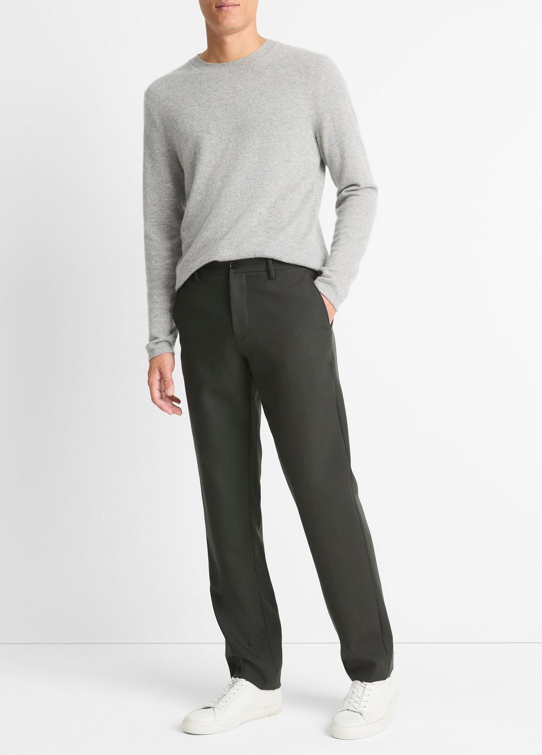 Owen Athletic Wool Suiting Pant in Trousers - BLACK