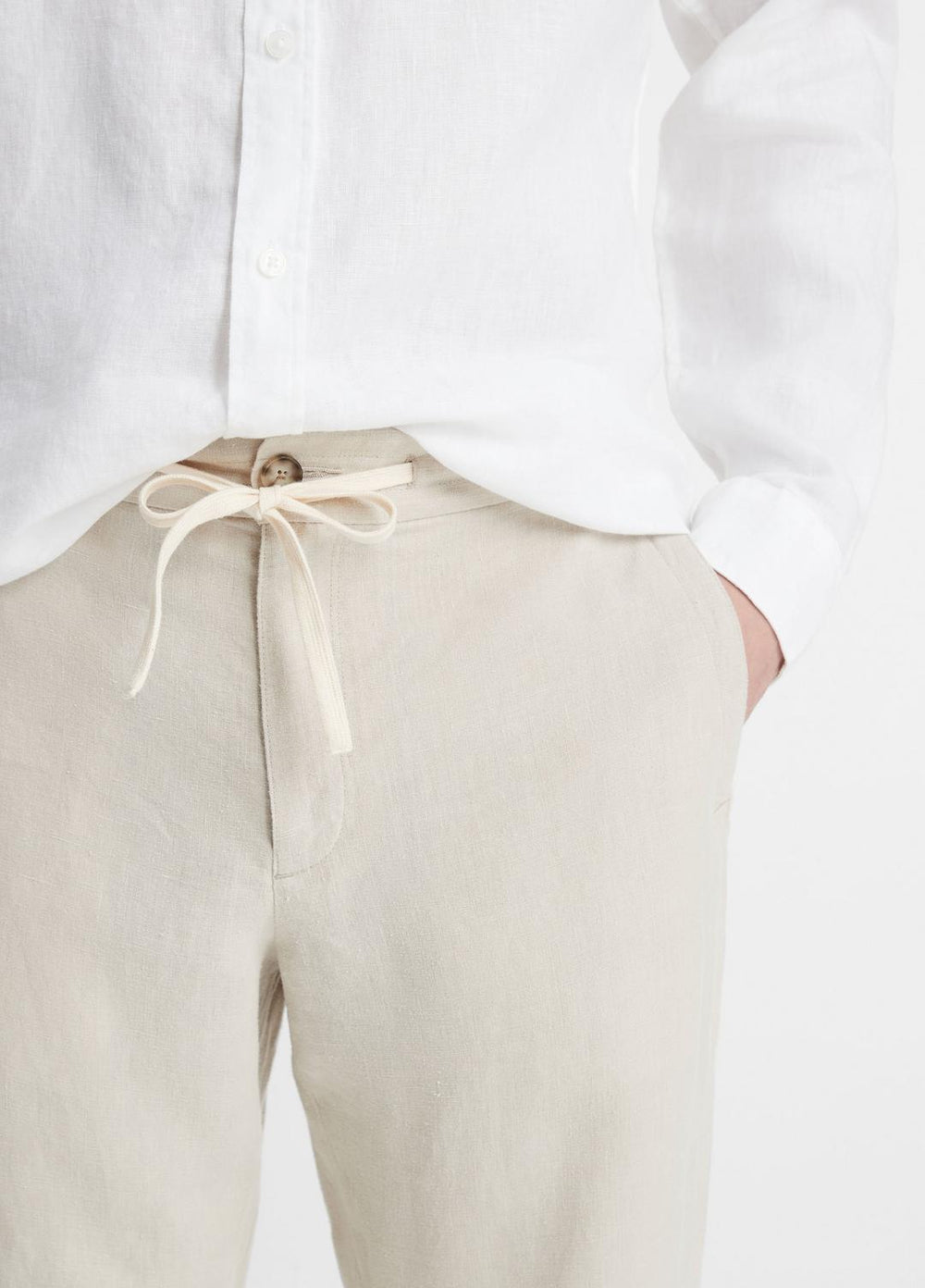 Lightweight Hemp Pant in Trousers - PUMICE ROCK