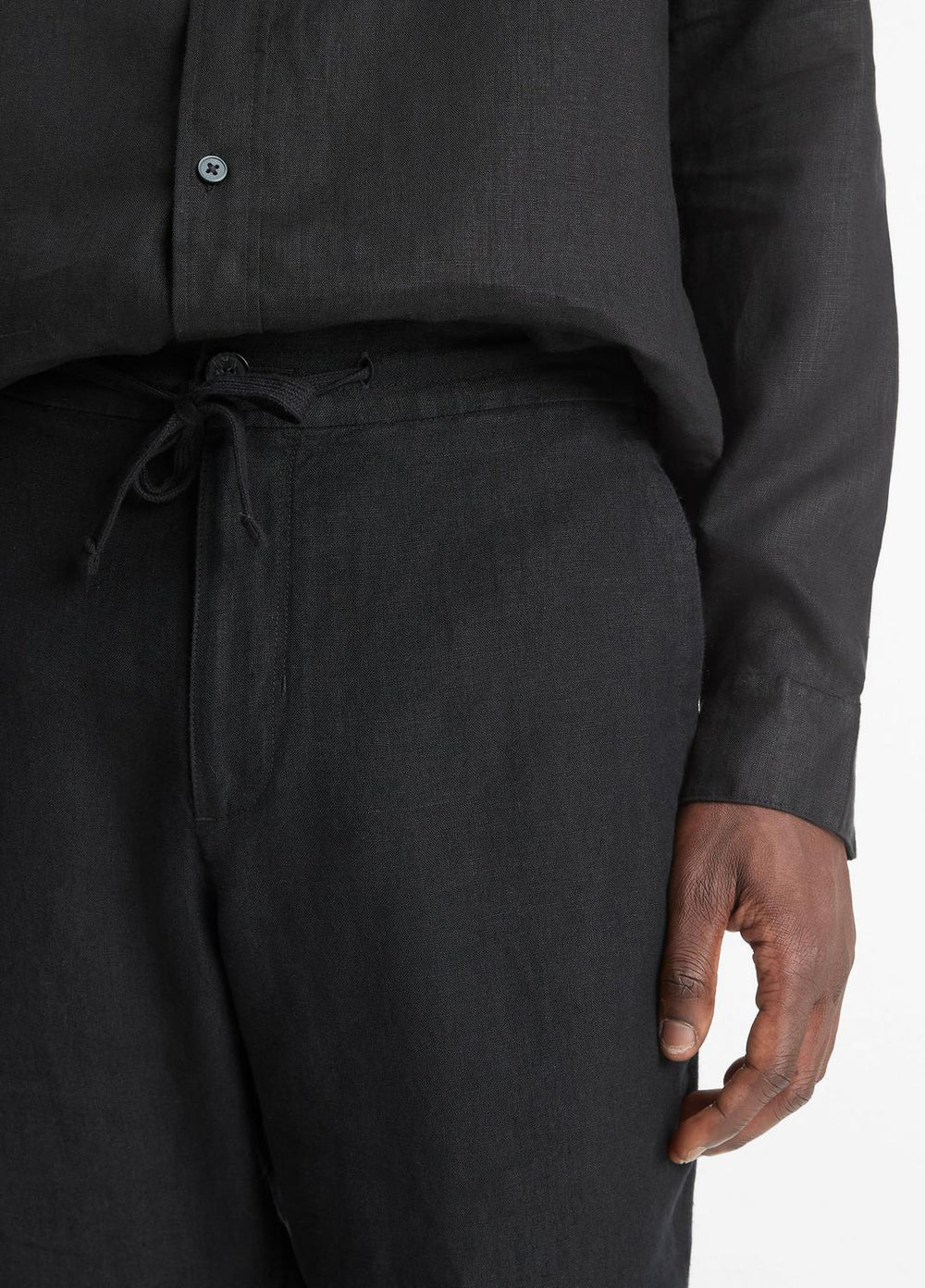 Lightweight Hemp Pant in Trousers - BLACK