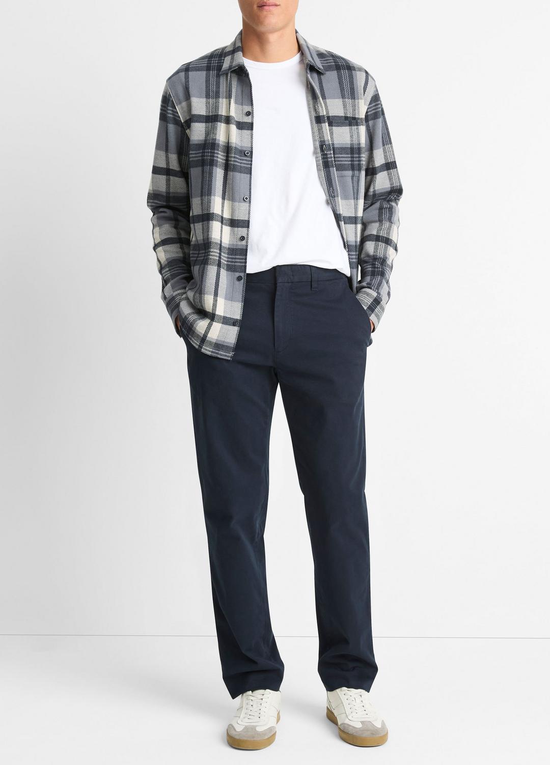 Owen Athletic Stretch-Cotton Pant in Trousers - COASTAL BLUE