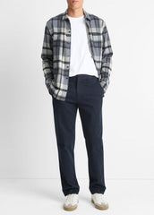 Owen Athletic Stretch-Cotton Pant in Trousers - COASTAL BLUE