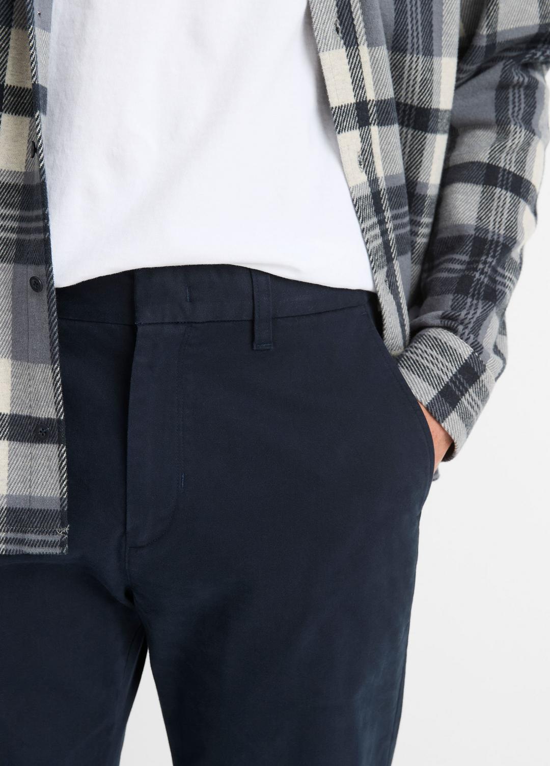 Owen Athletic Stretch-Cotton Pant in Trousers - COASTAL BLUE