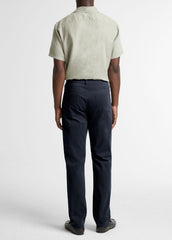 Dylan Slim 5-Pocket Cotton Sateen Pant in Trousers - COASTAL BLUE