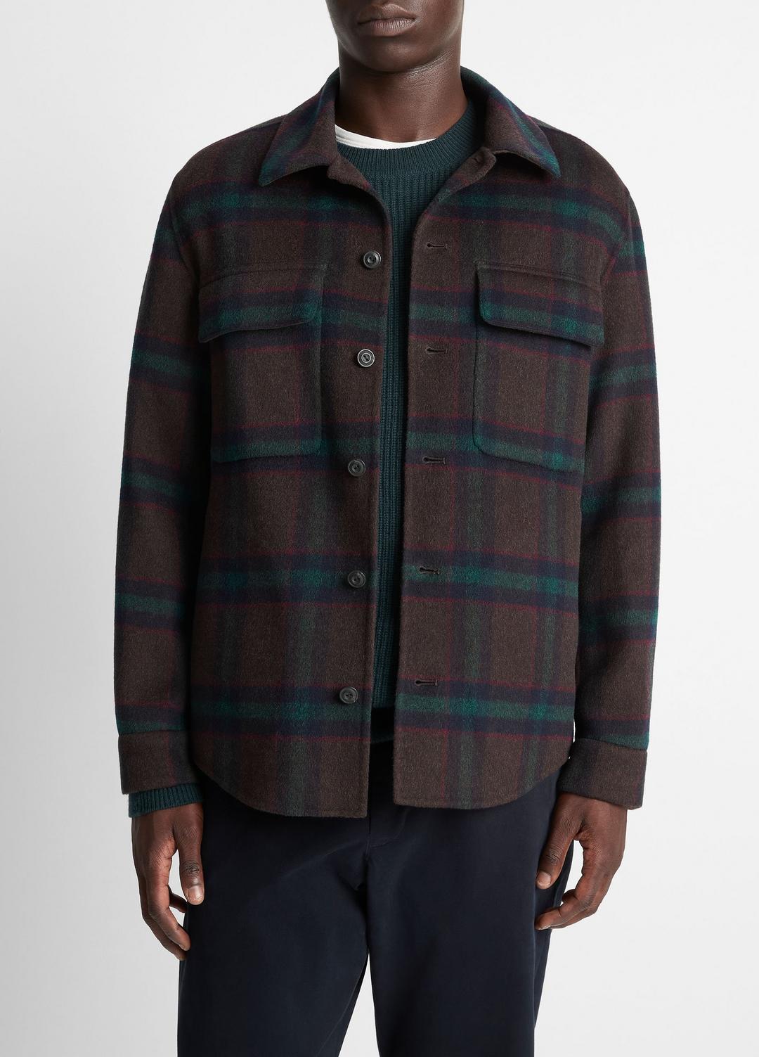 Plaid Splittable Wool-Blend Shirt Jacket in Shirt Jackets - COASTAL COUNTRY RACER