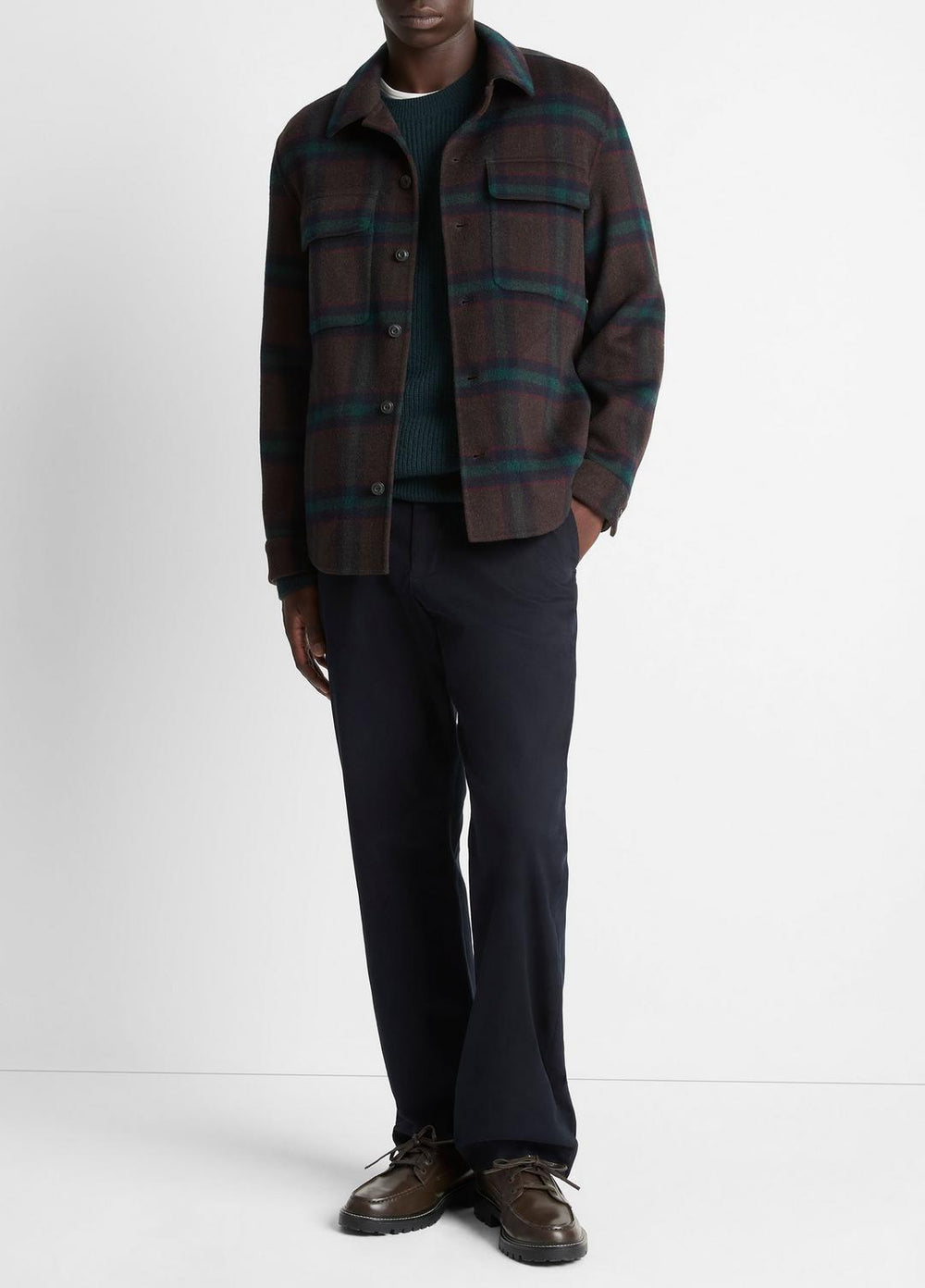 Plaid Splittable Wool-Blend Shirt Jacket in Shirt Jackets - COASTAL COUNTRY RACER