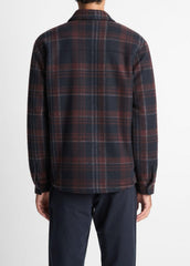 Sherpa-Lined Plaid Shirt Jacket in Shirt Jackets - COASTAL COMBO