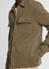 Double-Slub Cotton-Blend Shirt Jacket in Jackets - MOSS