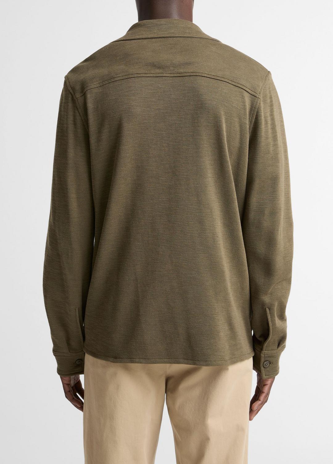 Double-Slub Cotton-Blend Shirt Jacket in Jackets - MOSS