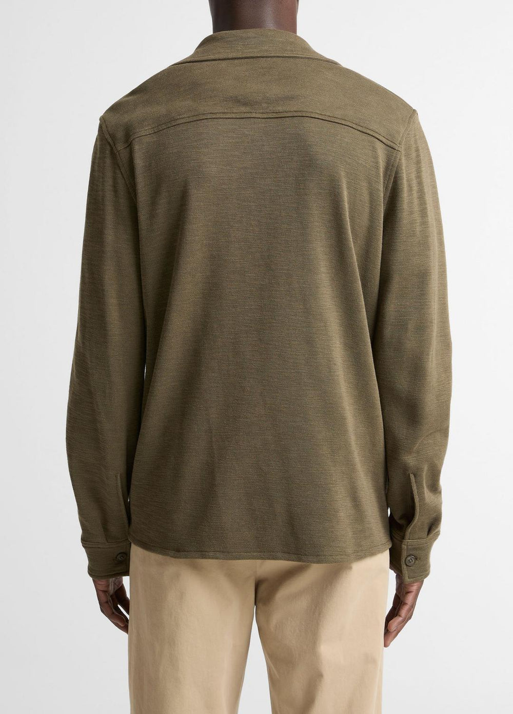 Double-Slub Cotton-Blend Shirt Jacket in Jackets - MOSS