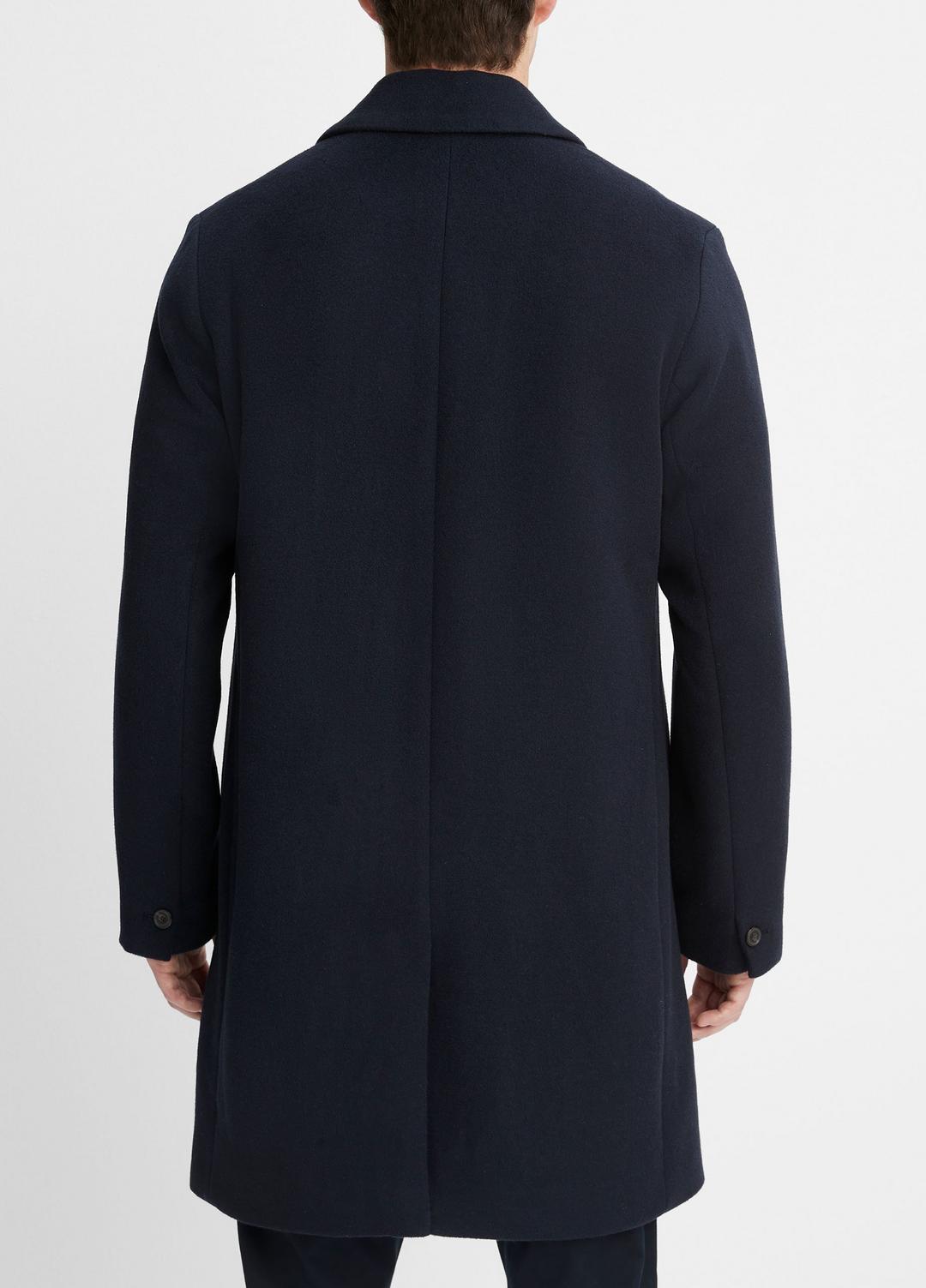 Classic Italian Wool-Blend Coat in Jackets & Outerwear - COASTAL BLUE