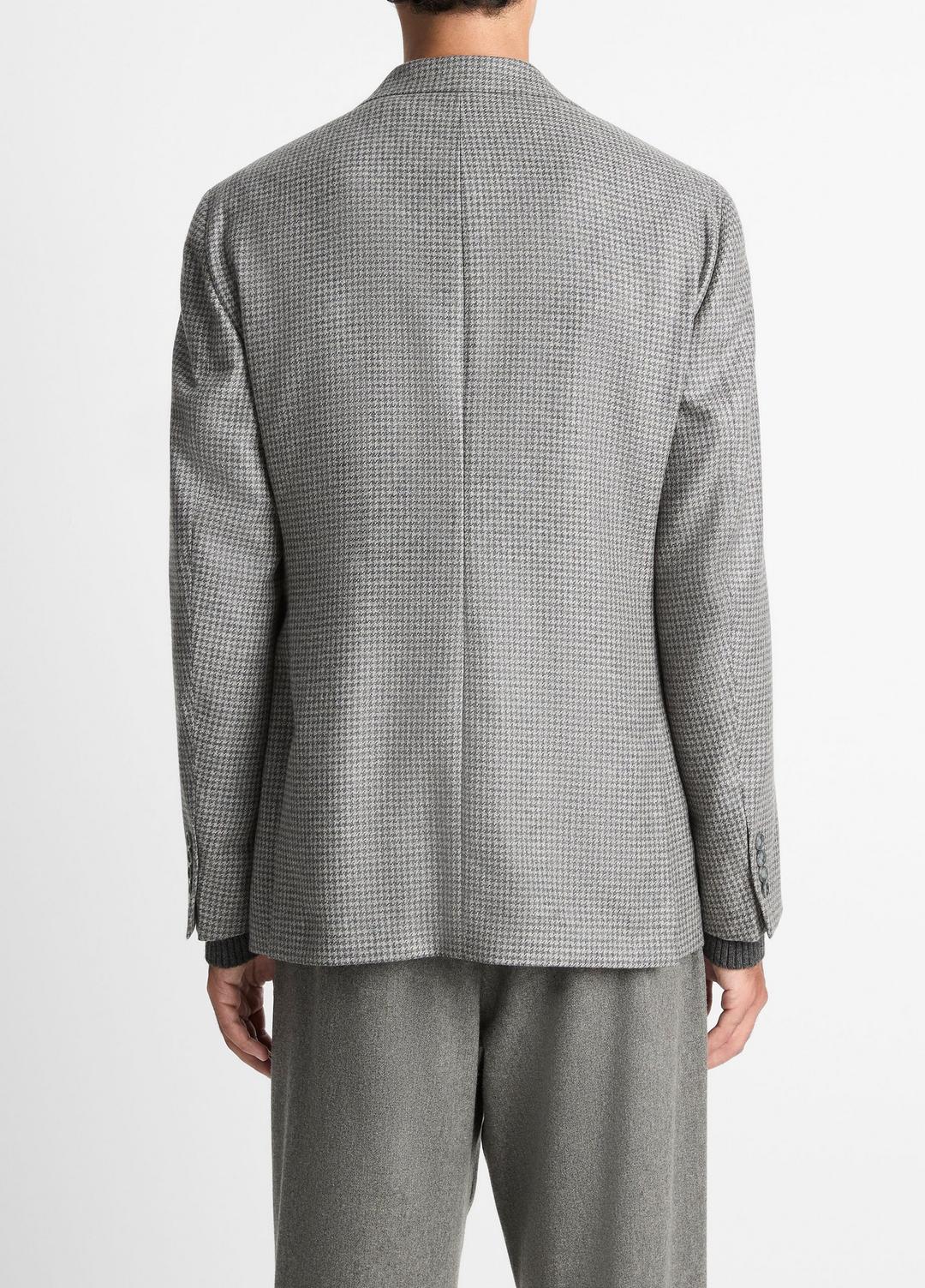 Houndstooth Cashmere Relaxed Sport Coat in Blazers - GREY/BROWN