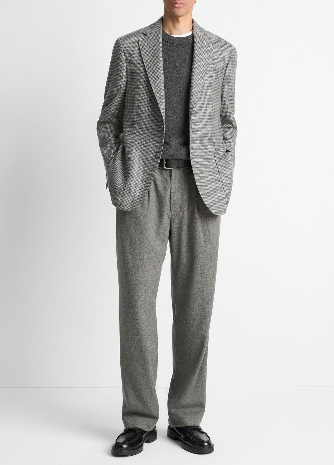 Houndstooth Cashmere Relaxed Sport Coat in Blazers - GREY/BROWN