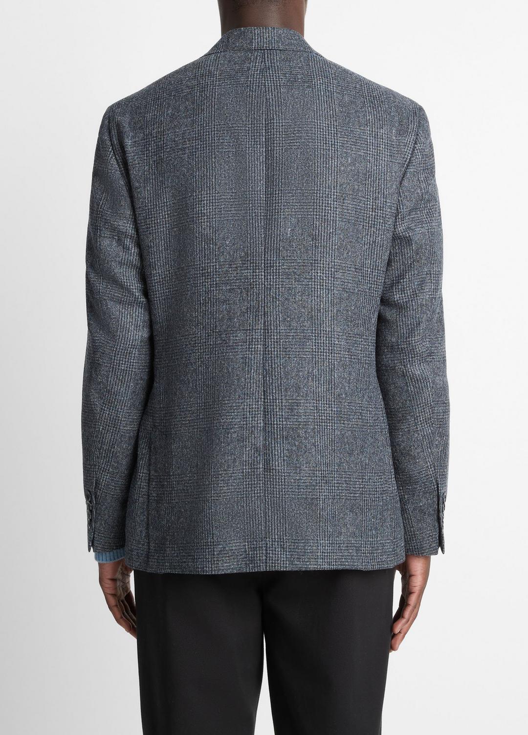 Plaid Alpaca-Blend Relaxed Sport Coat in Blazers - NAVY/BLUE