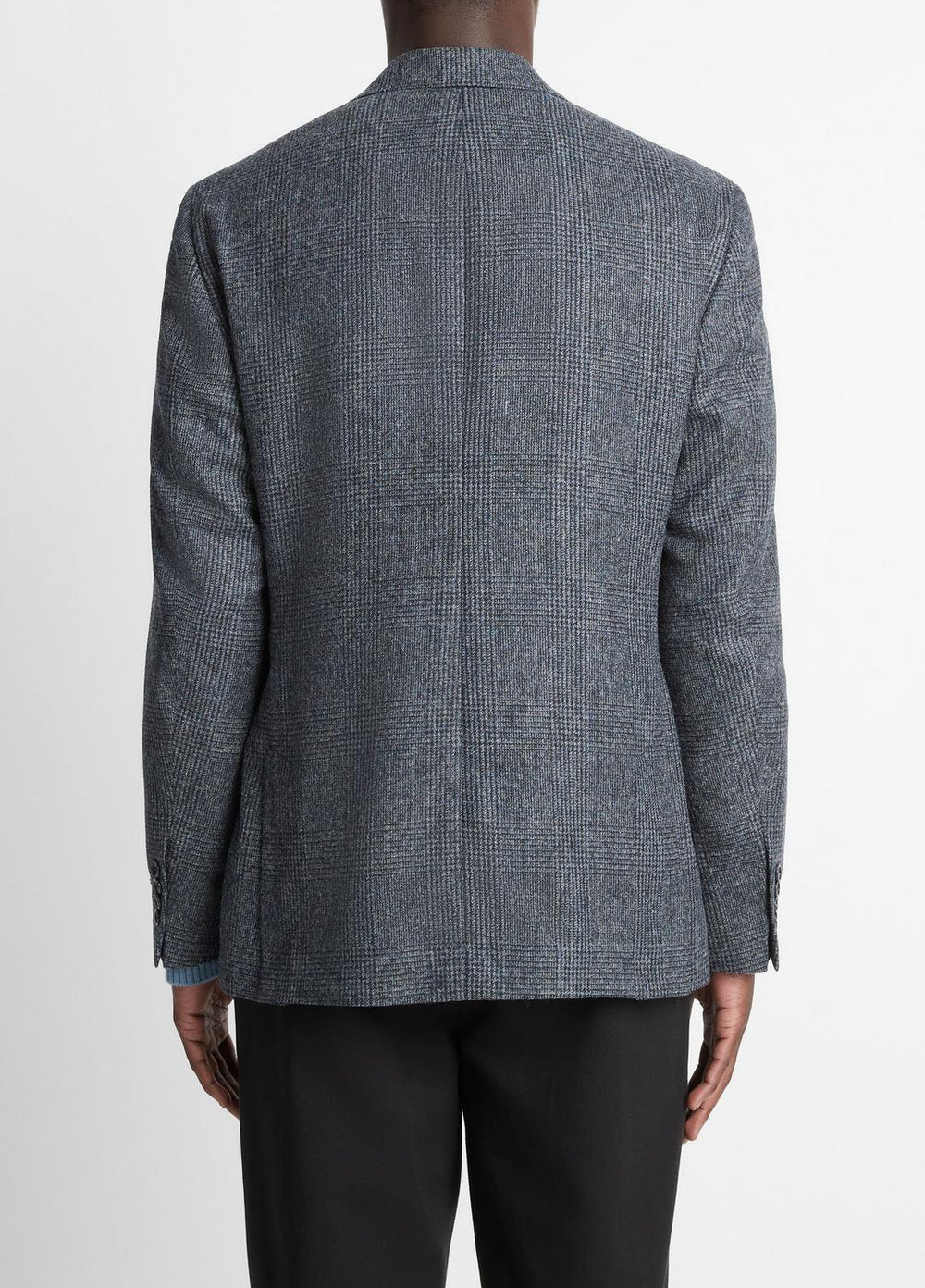 Plaid Alpaca-Blend Relaxed Sport Coat in Blazers - NAVY/BLUE