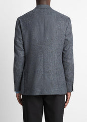 Plaid Alpaca-Blend Relaxed Sport Coat in Blazers - NAVY/BLUE