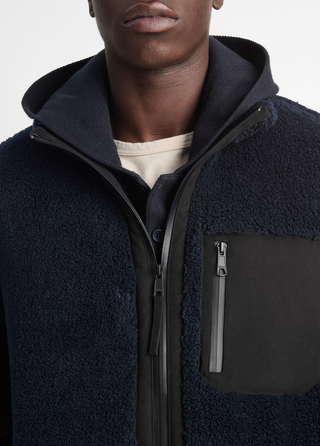 Sherpa Zip Jacket in Jackets - COASTAL BLUE